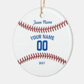 Team-Baseball-Sport Keramik Ornament (Links)