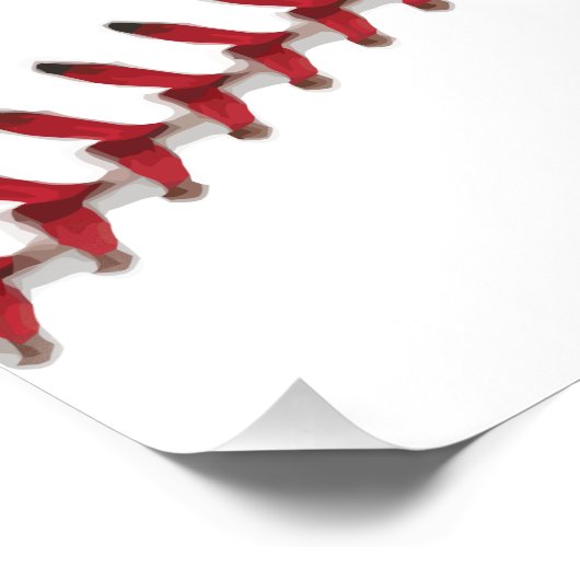 Team Baseball Sport Poster (Ecke)