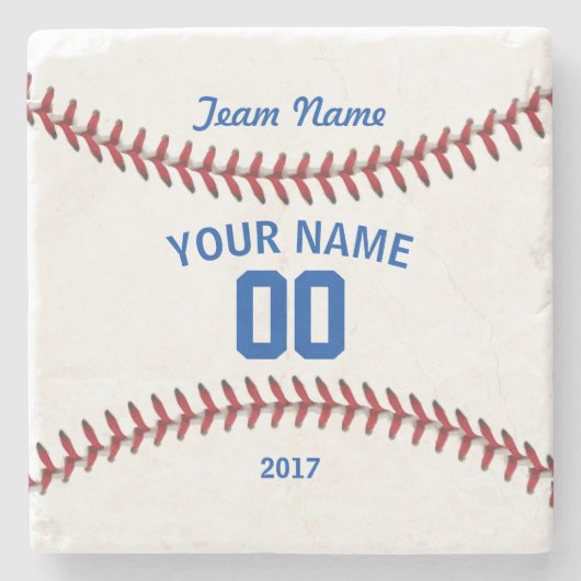 Team-Baseball-Sport Steinuntersetzer (Vorderseite)