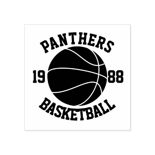 Team Basketball Gummistempel (Prägung)
