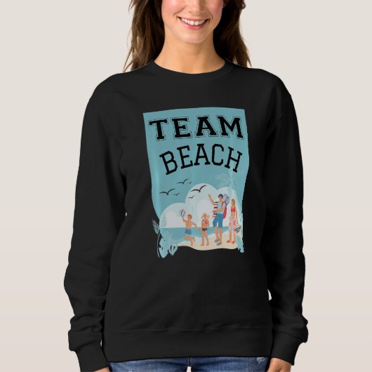 Team Beach Family Premium Sweatshirt (Vorderseite)