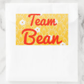 Team Bean Rechteckiger Aufkleber (Tasche)