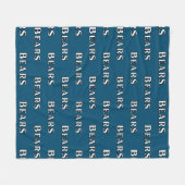Team Bears Navy Blue Fleecedecke (Vorderseite (Horizontal))