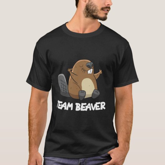 Team Beaver Funny Beaver T-Shirt (Vorderseite)