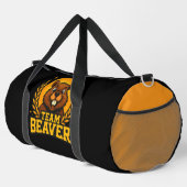 Team Beaver Motto Duffle Bag (Rechte Ecke)