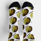 Team Beekeeper Bee On Yellow Blume Socken (Oben)