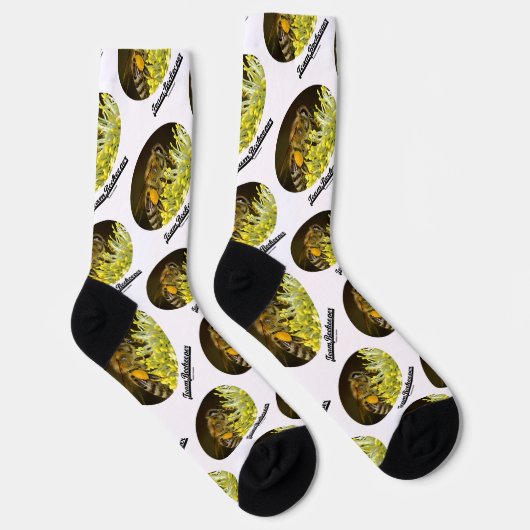 Team Beekeeper Bee On Yellow Blume Socken (Rechts)
