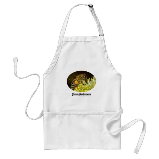 Team Beekeeper (Biene auf gelber Blume) Schürze (Vorne)