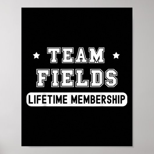Team bekämpft Lebenszeit-Mitgliedschaft Funny-Fami Poster (Vorne)