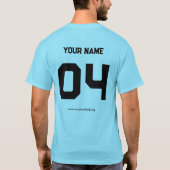 Team Bella Anpassbarer T - Shirt (Rückseite)