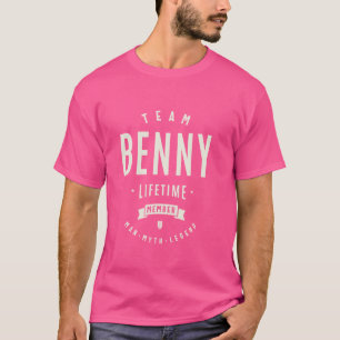 Team Benny Lifetime Member Funny Name Benny T-Shirt