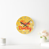 Team Bentley Runde Wanduhr (Zuhause)