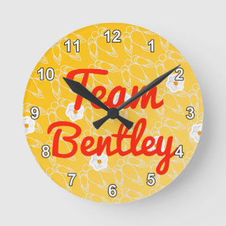Team Bentley Runde Wanduhr