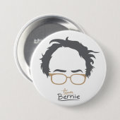 Team Bernie - Bernie-Sandpapierschleifmaschinen Button (Vorne & Hinten)