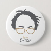 Team Bernie - Bernie-Sandpapierschleifmaschinen Button (Vorderseite)