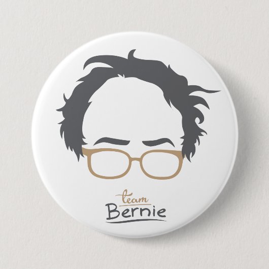 Team Bernie - Bernie-Sandpapierschleifmaschinen Button (Vorderseite)