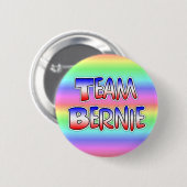 Team Bernie Sanders Patriotic Political Button (Vorne & Hinten)