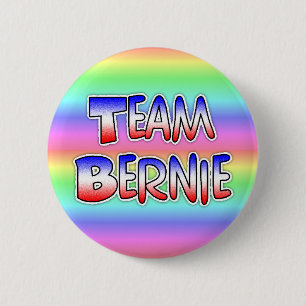 Team Bernie Sanders Patriotic Political Button