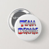 Team Bernie Sanders Patriotic Political Button (Vorne & Hinten)