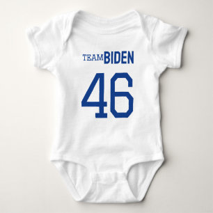 Team Biden 46 Single Sided Jersey Baby Strampler