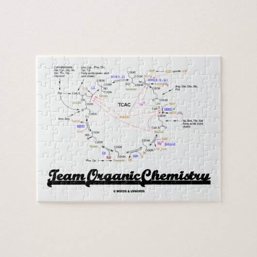 Team Bio Chemie (Krebs Cycle TCAC) Puzzle (Horizontal)