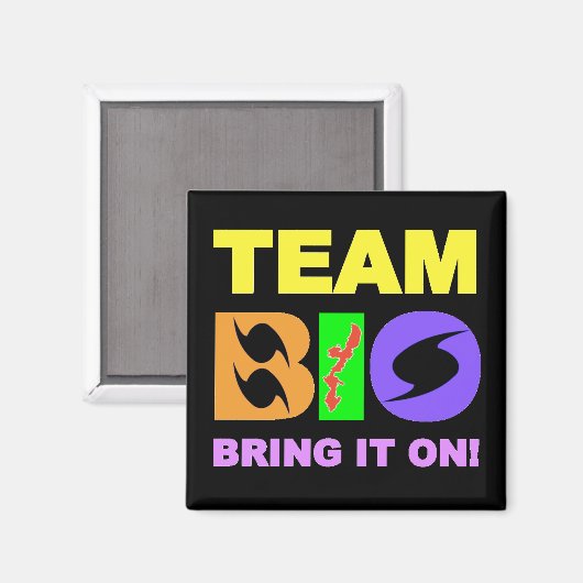 Team BIO Kühlschrankmagnet (Vorderseite/Rückseite)