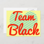 Team Black Postkarte (Vorne/Hinten)