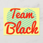 Team Black Postkarte (Vorderseite)