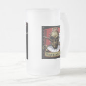 Team-Blackfoot mattierte Bier-Tasse Mattglas Bierglas (VorderseiteRechts)