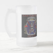 Team-Blackfoot mattierte Bier-Tasse Mattglas Bierglas (Links)
