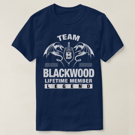 Team BLACKWOOD Lifetime Member Geschenke T-Shirt (Design vorne)
