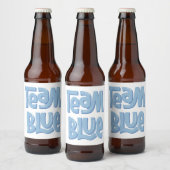Team Blau  Bierflaschenetikett (Flaschen)