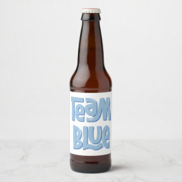 Team Blau  Bierflaschenetikett