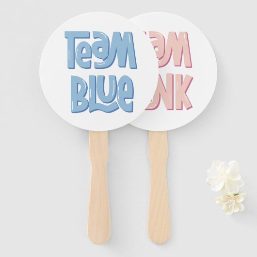 Team Blau/Junge  Fächer (Vorne und Hinten)