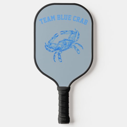 Team Blaue Krabbe Pickleball Schläger (Vorderseite)