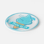 Team Blue Ice Cream Gender Reveal Pappteller (Schrägansicht)