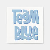 Team Blue Paper Napkin Serviette (Vorderseite)