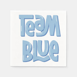 Team Blue Paper Napkin Serviette