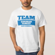 Team Blue personalisierte Familie oder Gruppe T - 