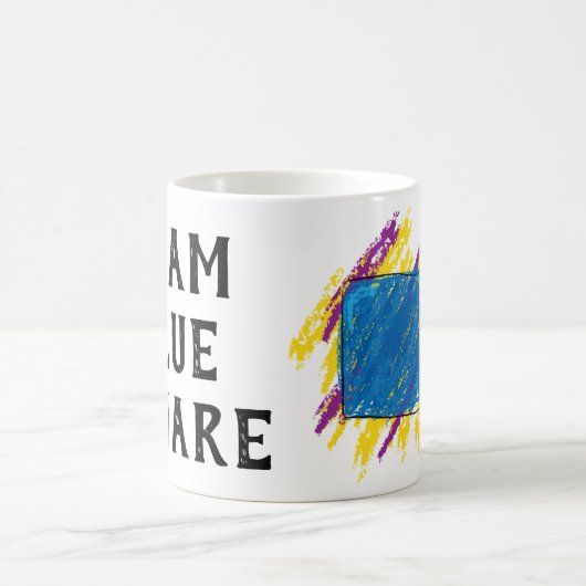 Team Blue Square Kaffeetasse (Mittel)