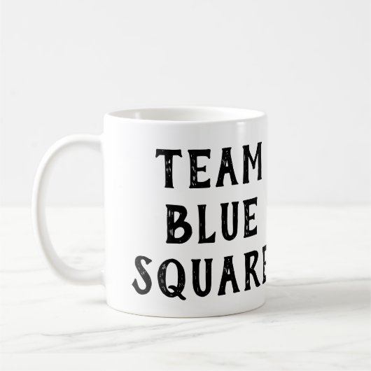 Team Blue Square Kaffeetasse (Links)