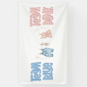 Team Blue und Pink Geschlecht Enthüllung Banner (Vertikal)