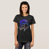 Team Blue Werwolf Wolf und Moon T-Shirt (Vorne ganz)