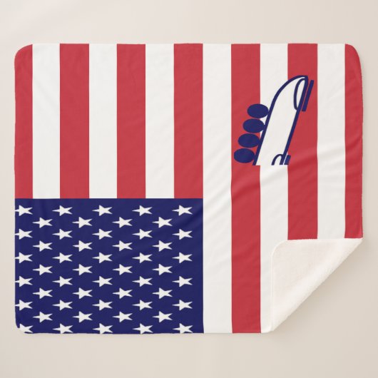 Team Bobsled USA Sherpadecke (Vorderseite (Horizontal))
