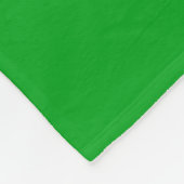 TEAM Bold White Athletic Text On Bright Turf Green Fleecedecke (Ecke)