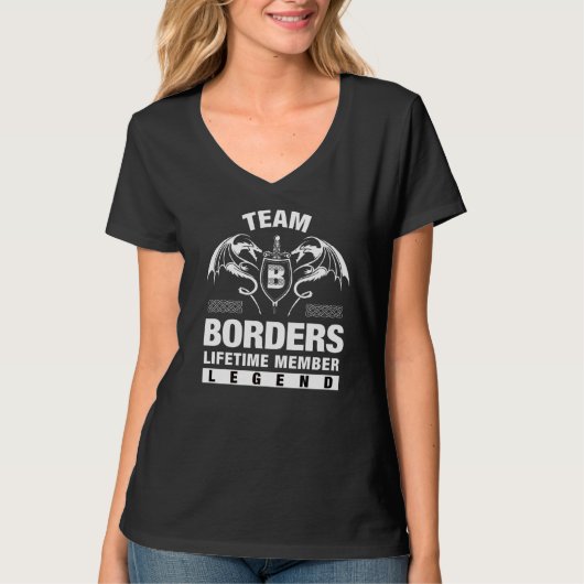 Team Borders Lifetime Member T-Shirt (Vorderseite)