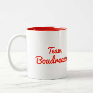 Team Boudreaux Zweifarbige Tasse