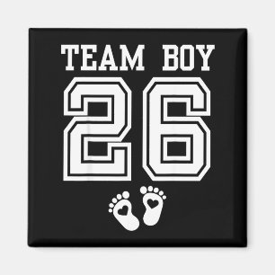 Team Boy 2026 Geschlecht Enthüllung Baby Dusche Pa Magnet