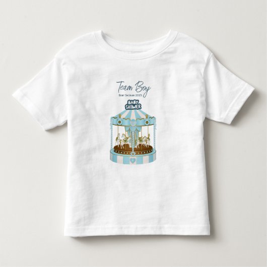 Team Boy Baby Shower 2025 T - Shirt (Vorderseite)