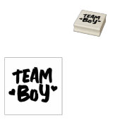 Team Boy Baby Shower Gummistempel (Stempel)